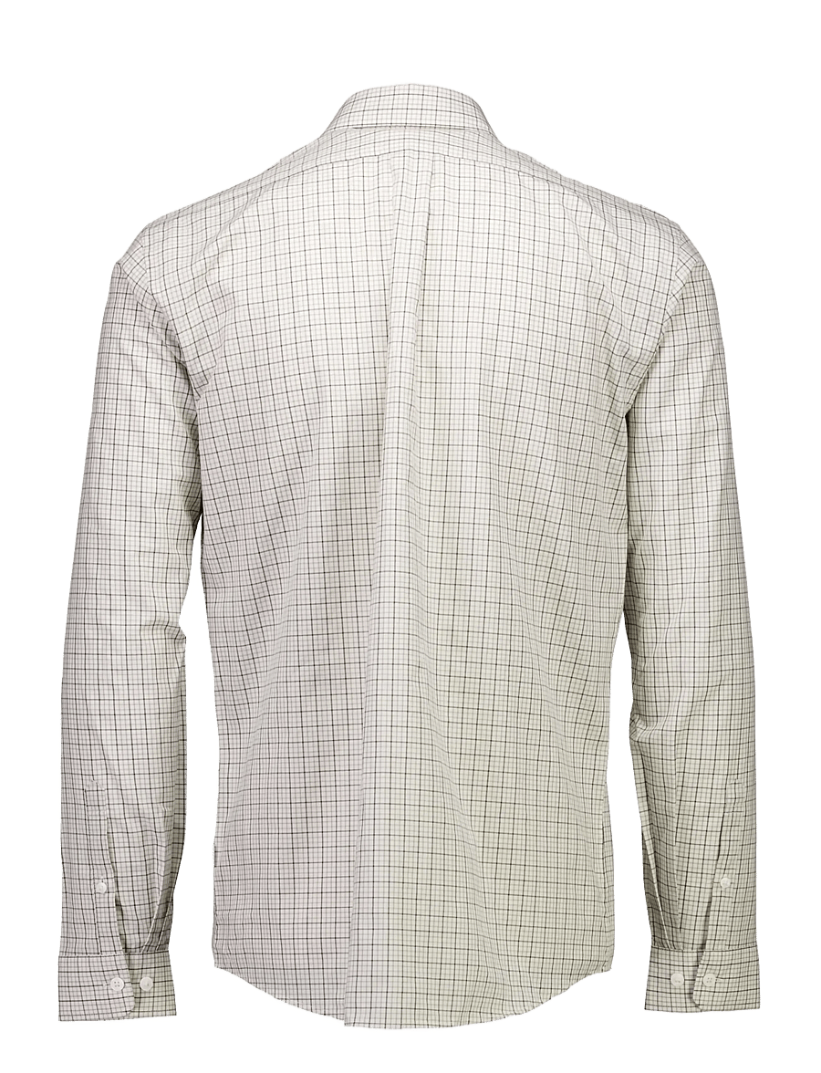 Lindbergh - Plain small checked shirt L/S - indigo blue - 1
