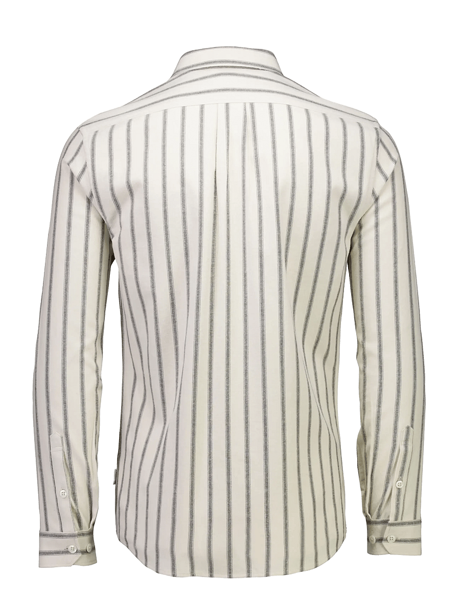 Lindbergh - Brushed striped shirt L/S - flanell-hemden - ivory - 2