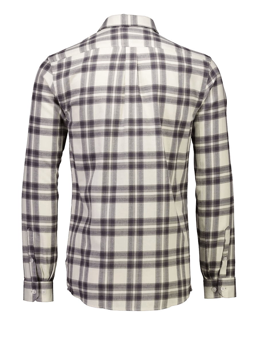 Lindbergh - Brushed check shirt L/S - flanell-hemden - ivory - 2