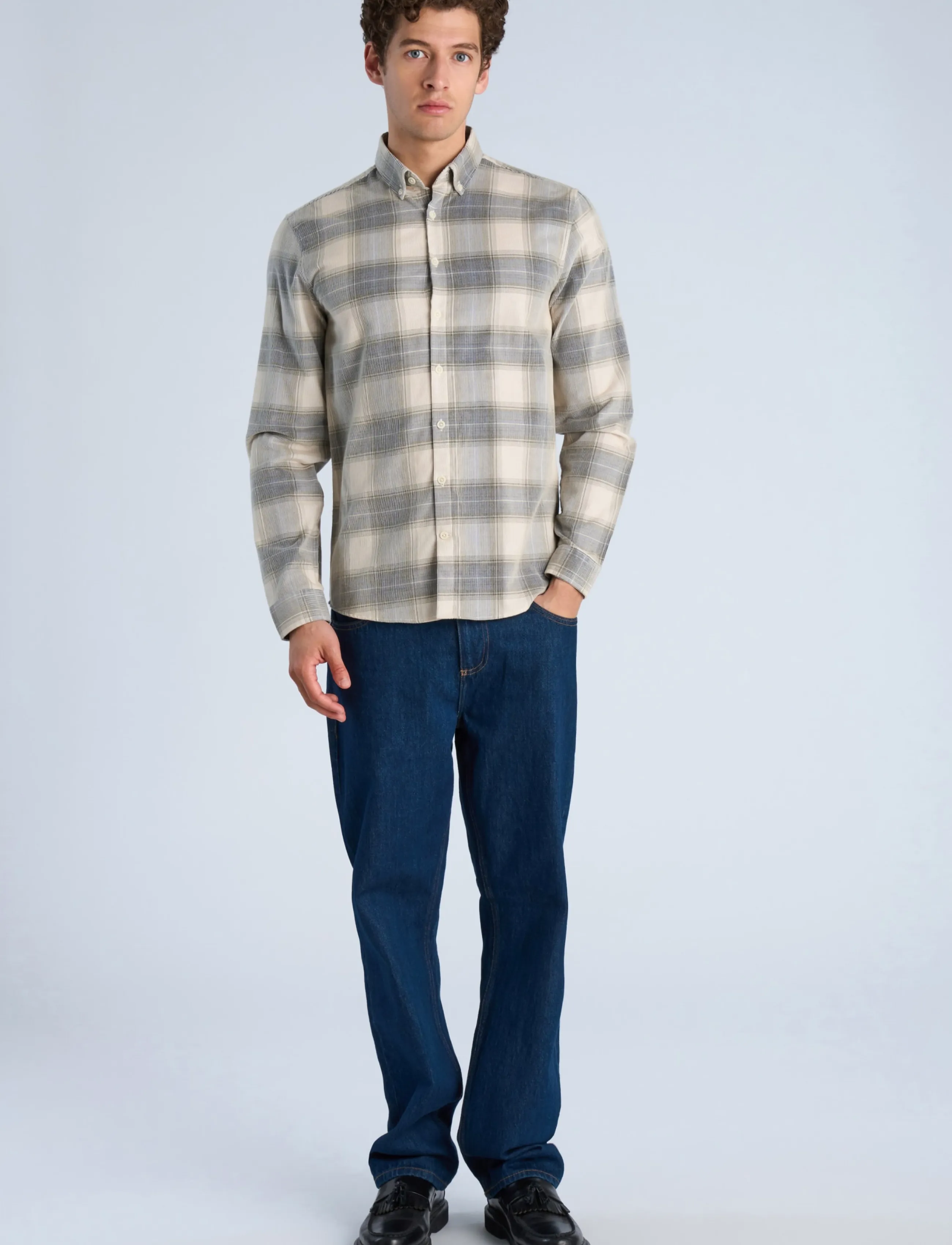 Checked Corduroy Shirt L/S
