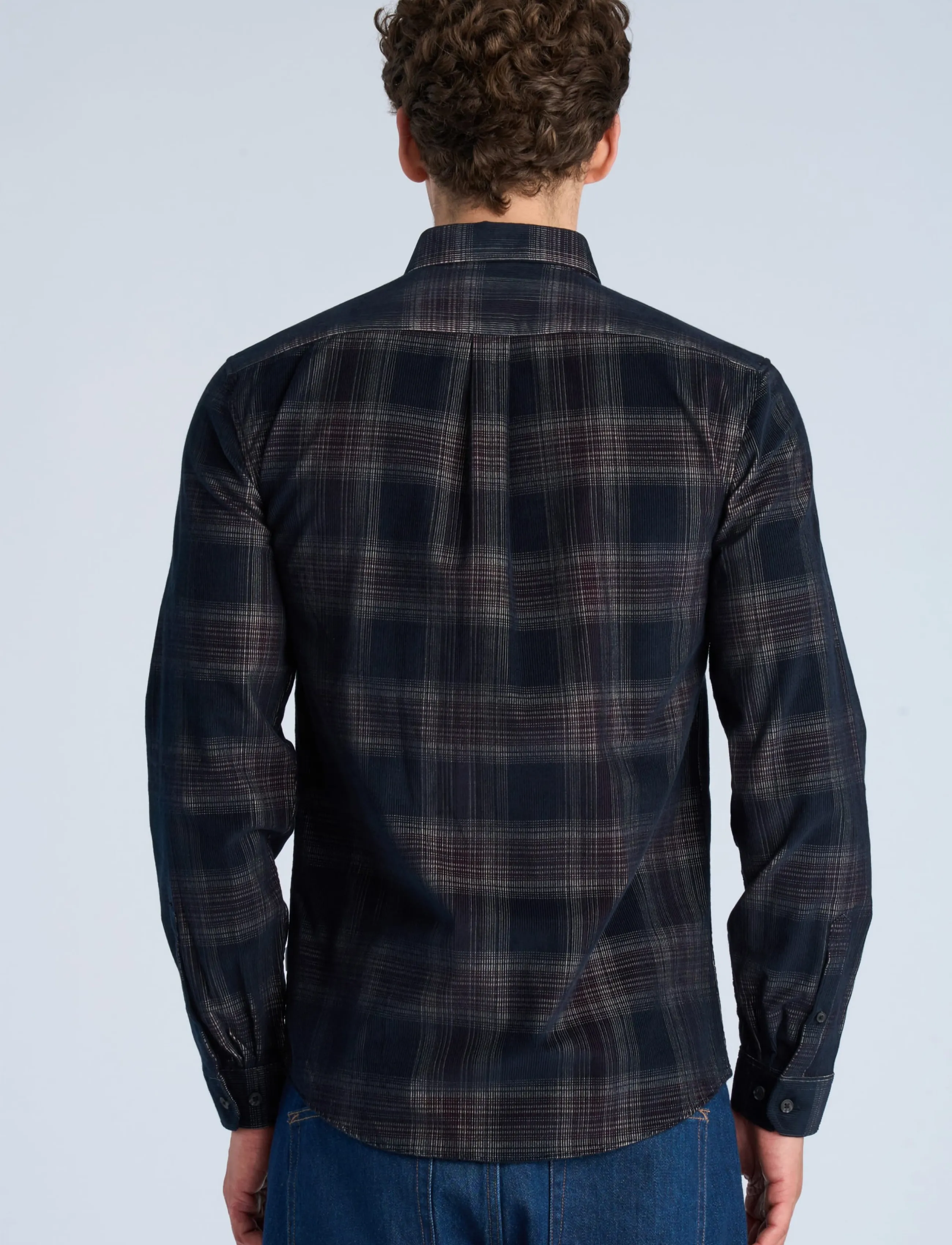 Lindbergh Checked Corduroy Shirt L/S rutiga skjortor herr – bild 3