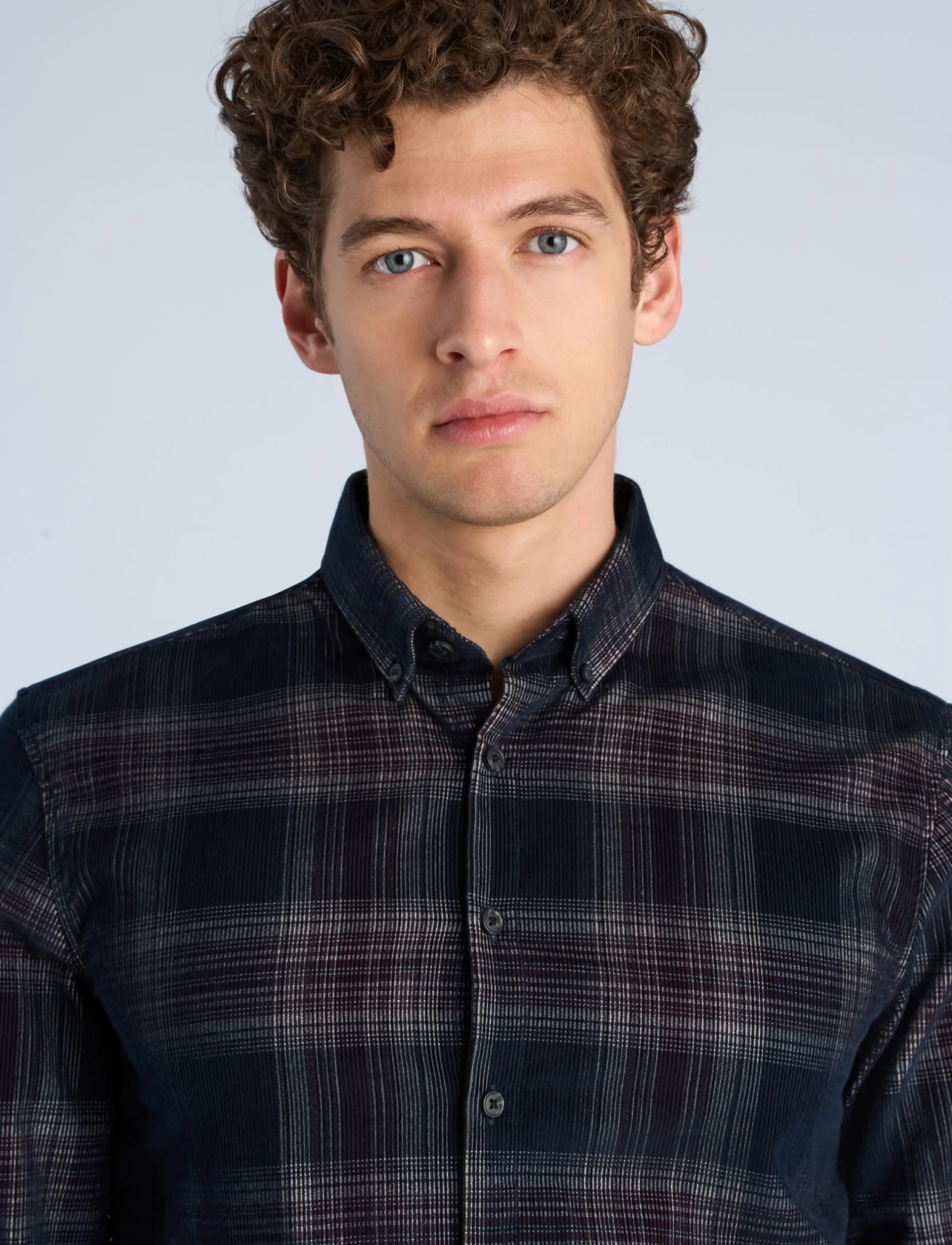 Lindbergh Checked Corduroy Shirt L/S rutiga skjortor herr – bild 4