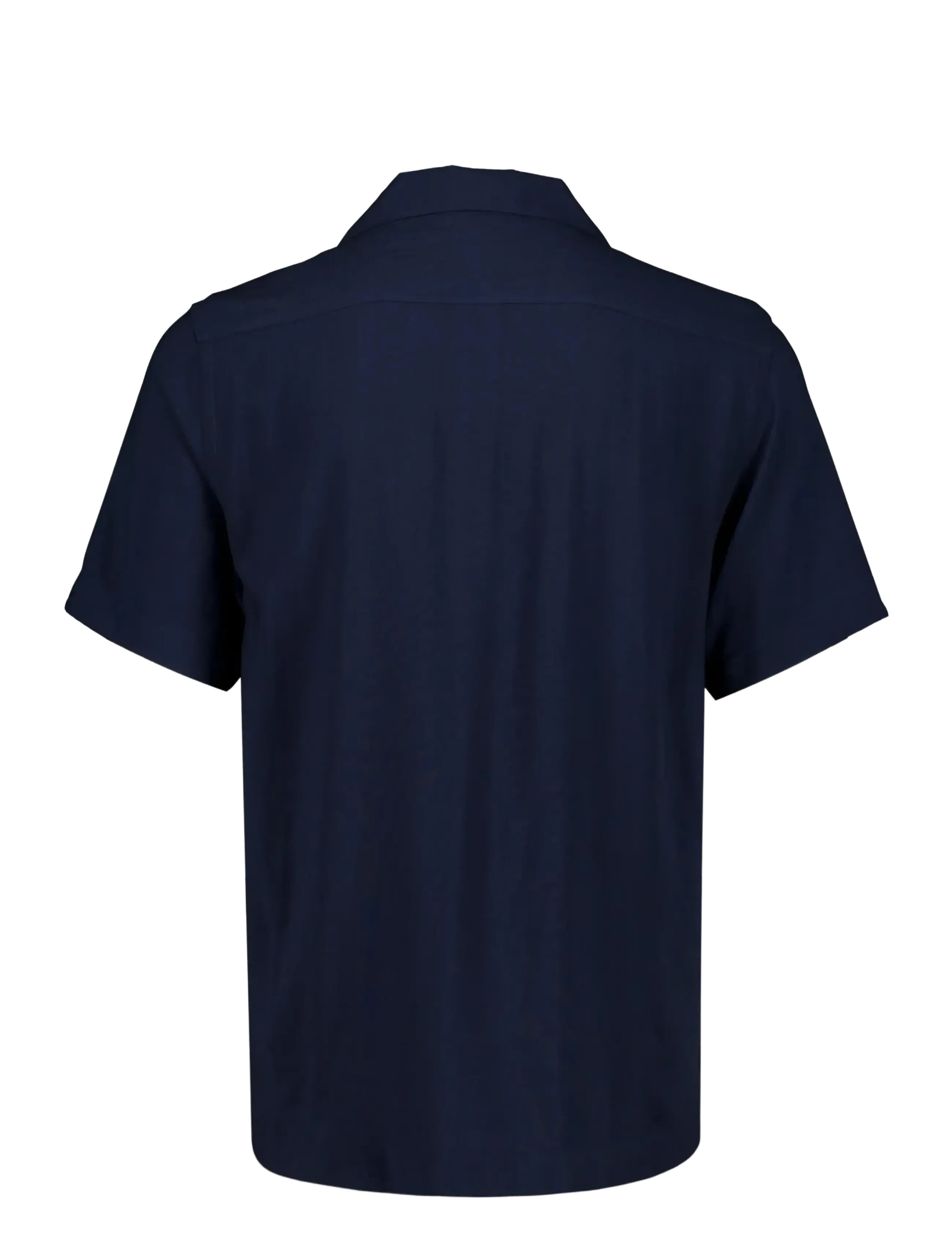 Lindbergh - AOP Christmas viscose shirt S/S - gemusterte hemden - navy - 2