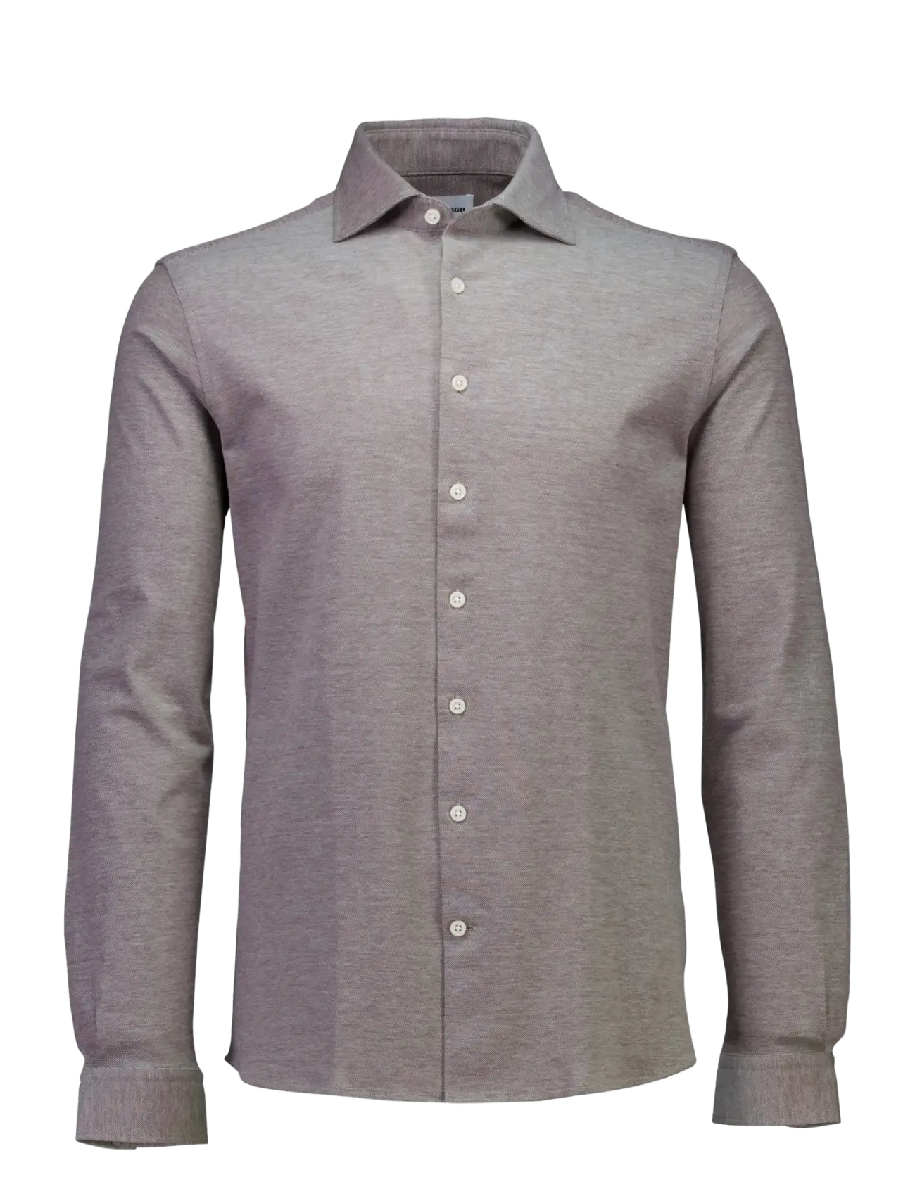 Lindbergh - Knitted dress shirt L/S - formelle hemden - brown - 1