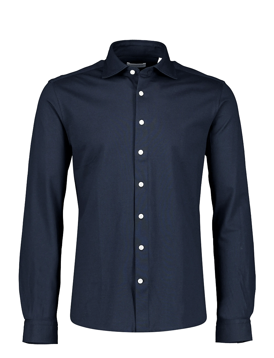 Lindbergh - Knitted dress shirt L/S - formelle hemden - deep blue - 0