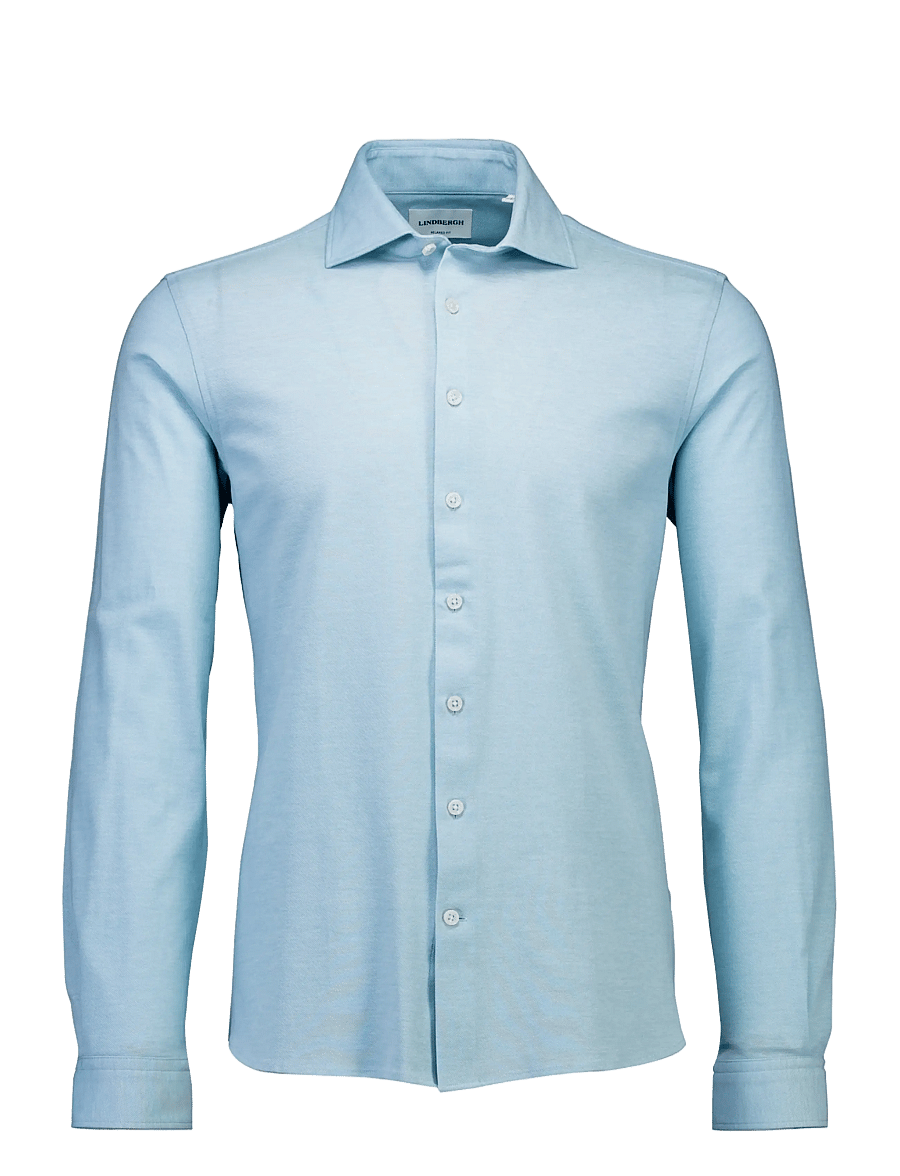 Lindbergh - Knitted dress shirt L/S - formelle hemden - lt blue - 1