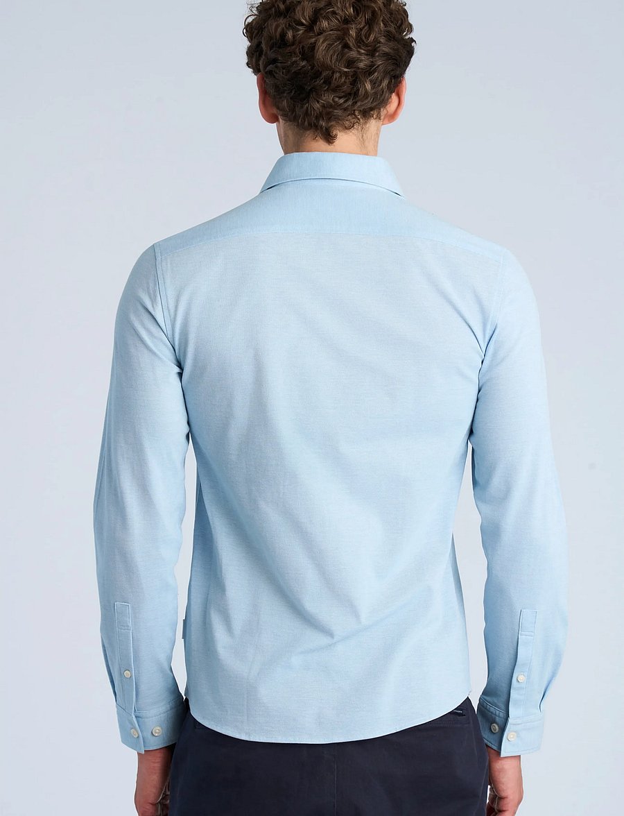 Lindbergh - Knitted dress shirt L/S - formelle hemden - lt blue - 4