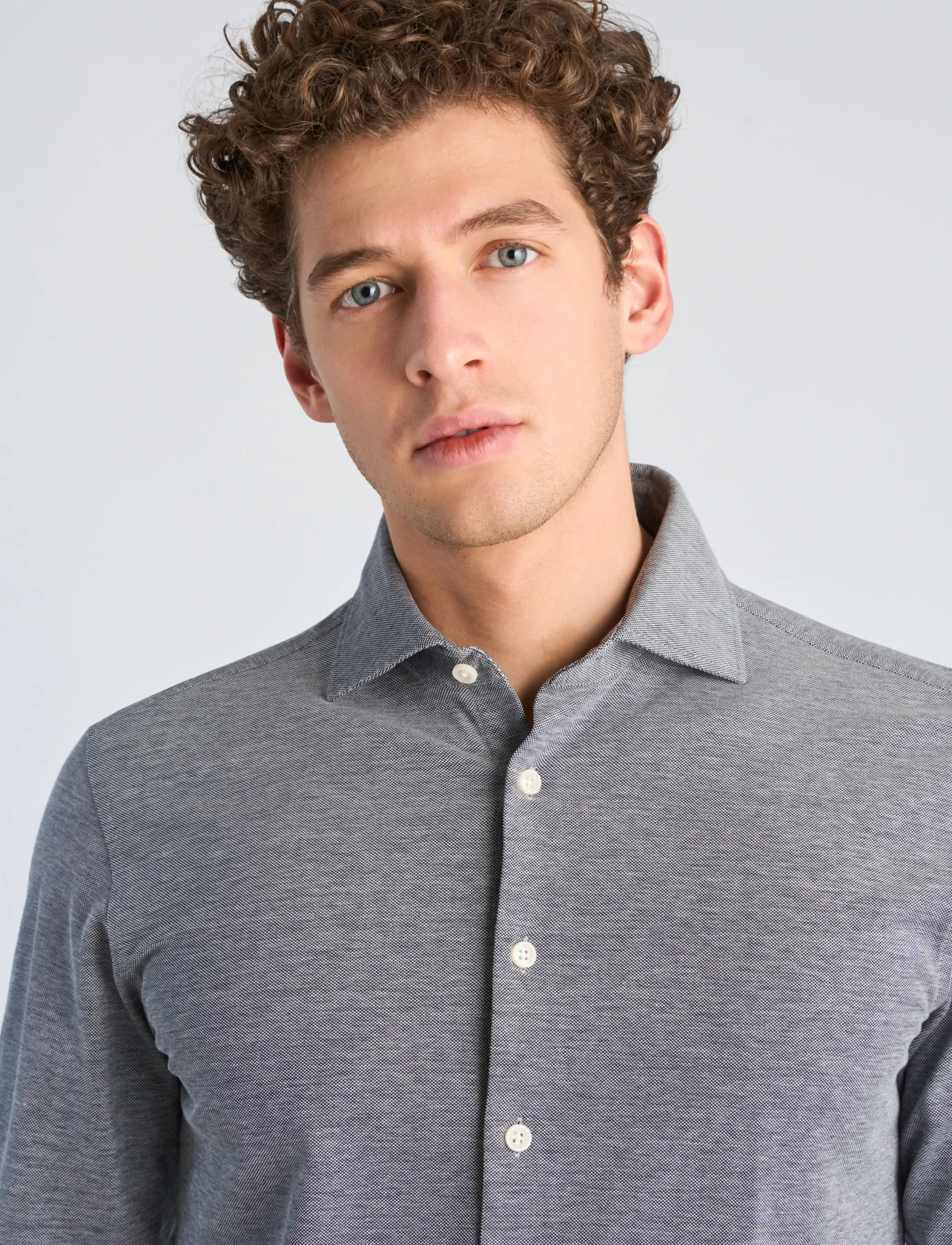 Lindbergh - Knitted dress shirt L/S - formelle hemden - navy - 5