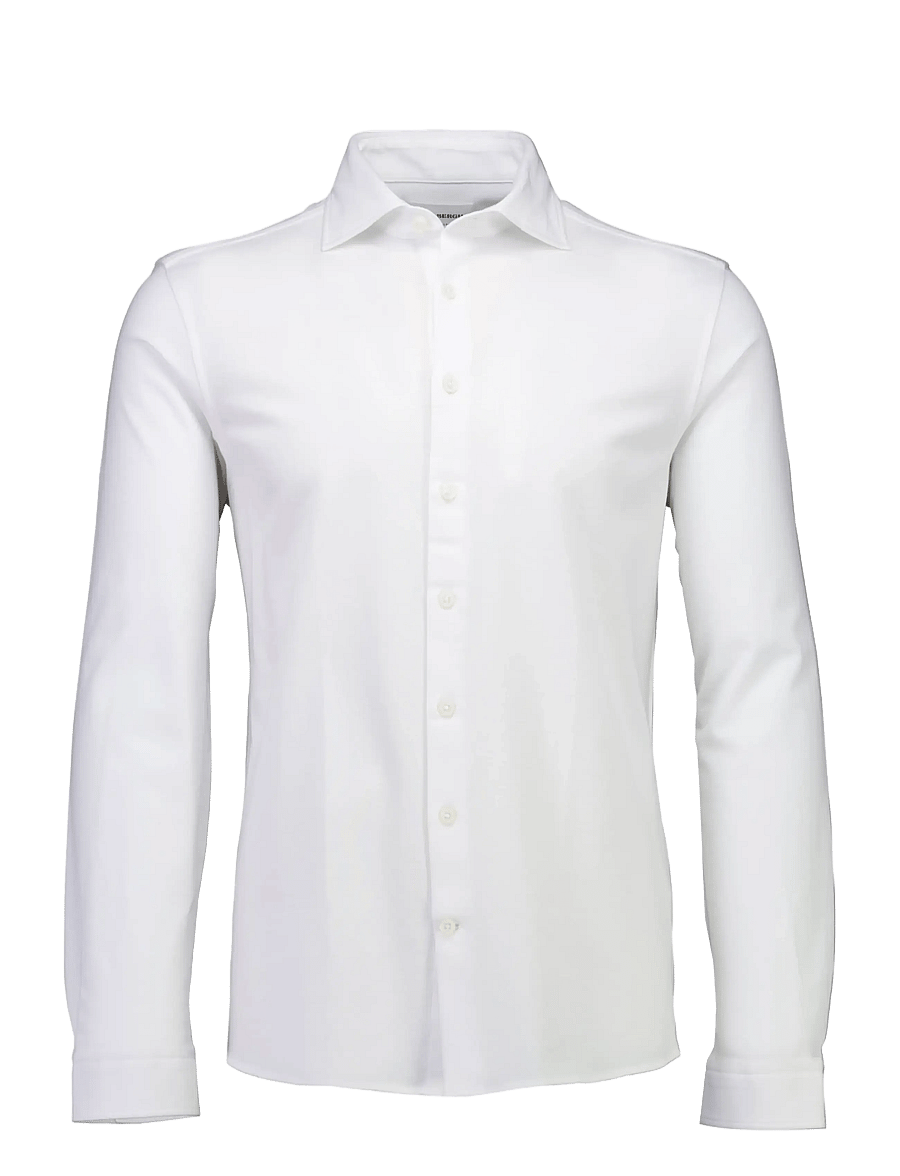 Lindbergh - Knitted dress shirt L/S - formelle hemden - white - 1
