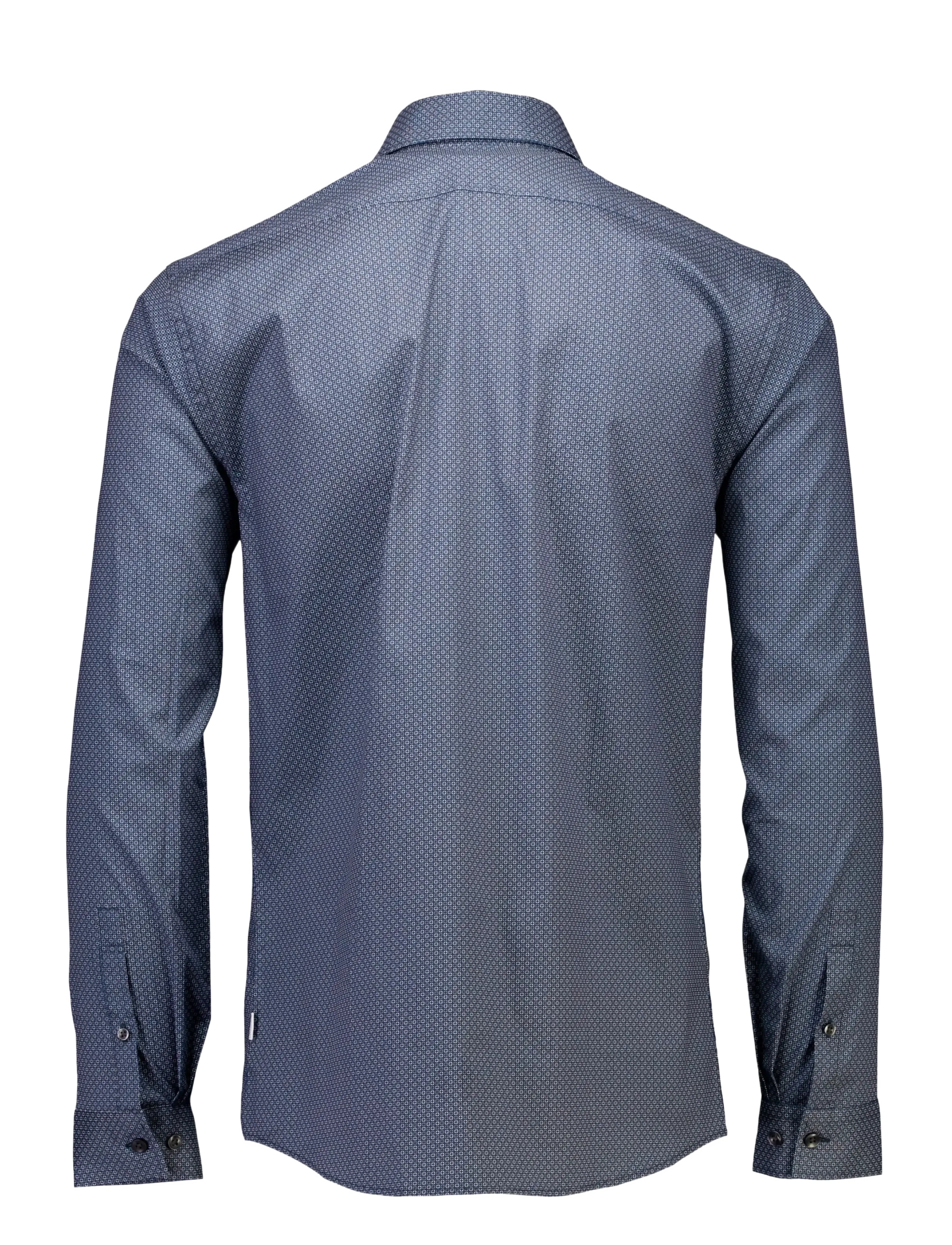 Lindbergh - AOP stretch shirt L/S - blue - 2