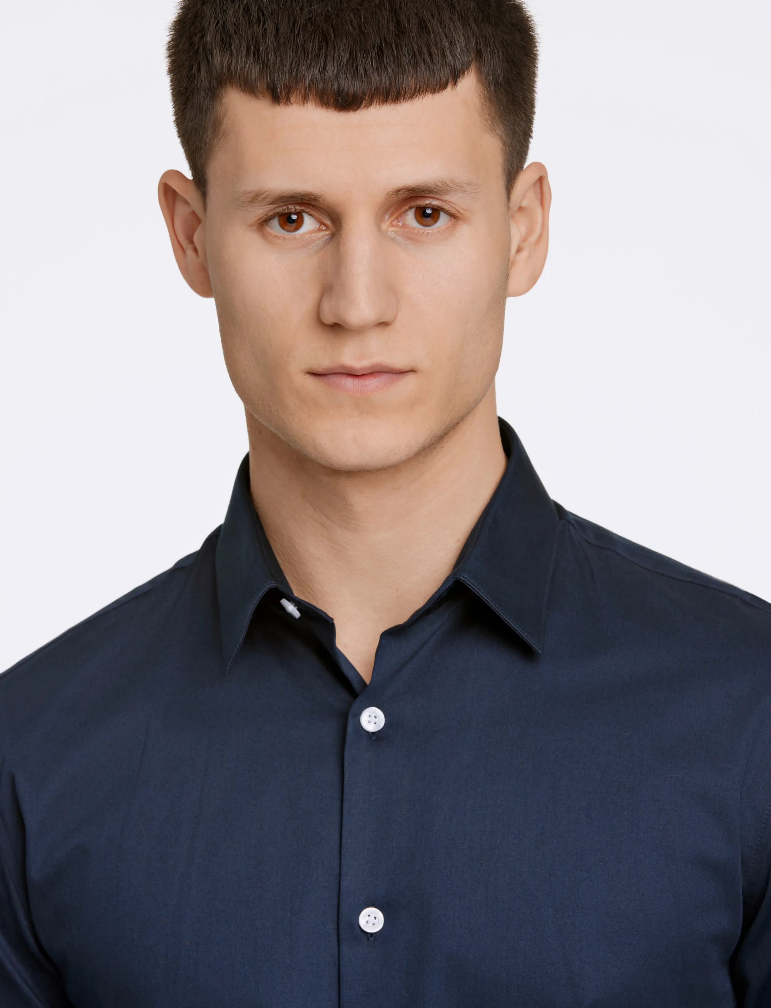 Lindbergh - Plain Sateen superflex L/S - formelle hemden - navy - 5