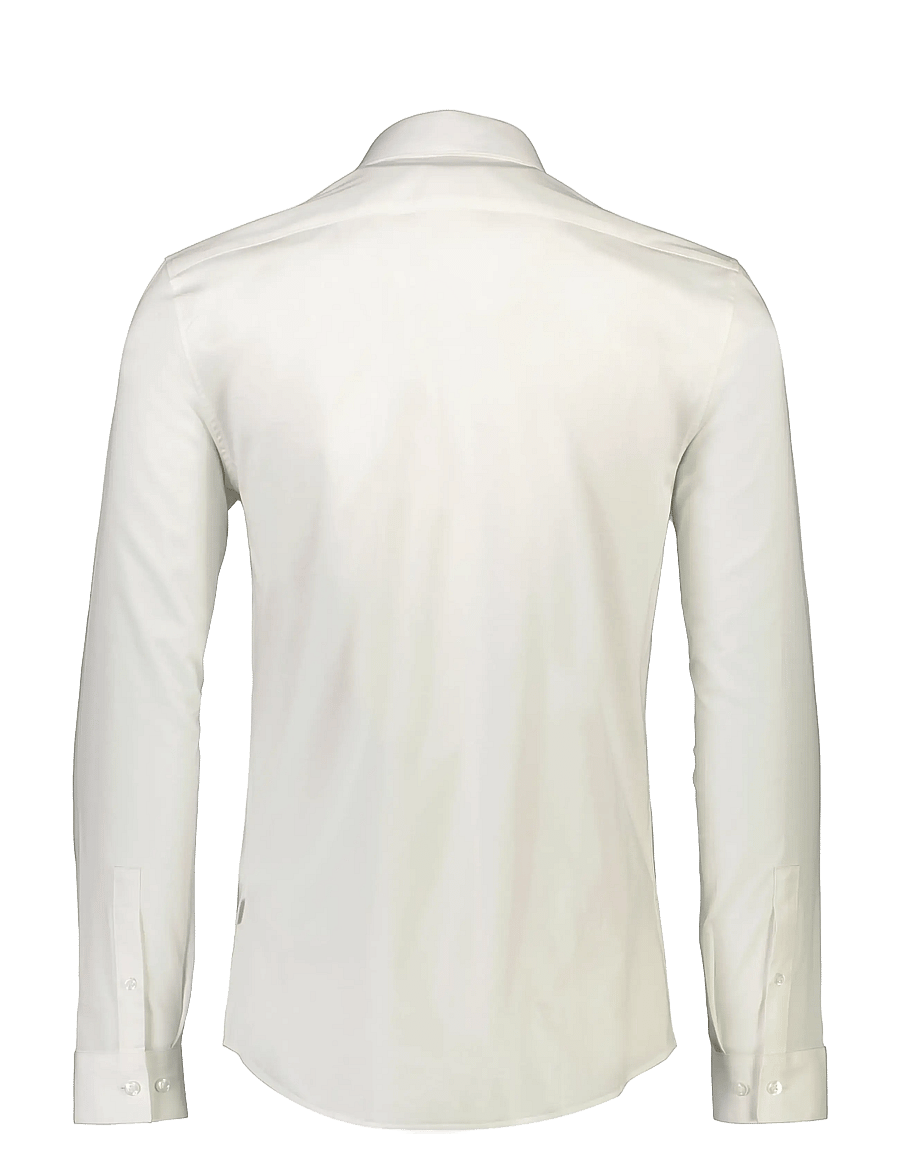 Lindbergh - Plain Sateen superflex L/S - ametlikud särgid - white - 1
