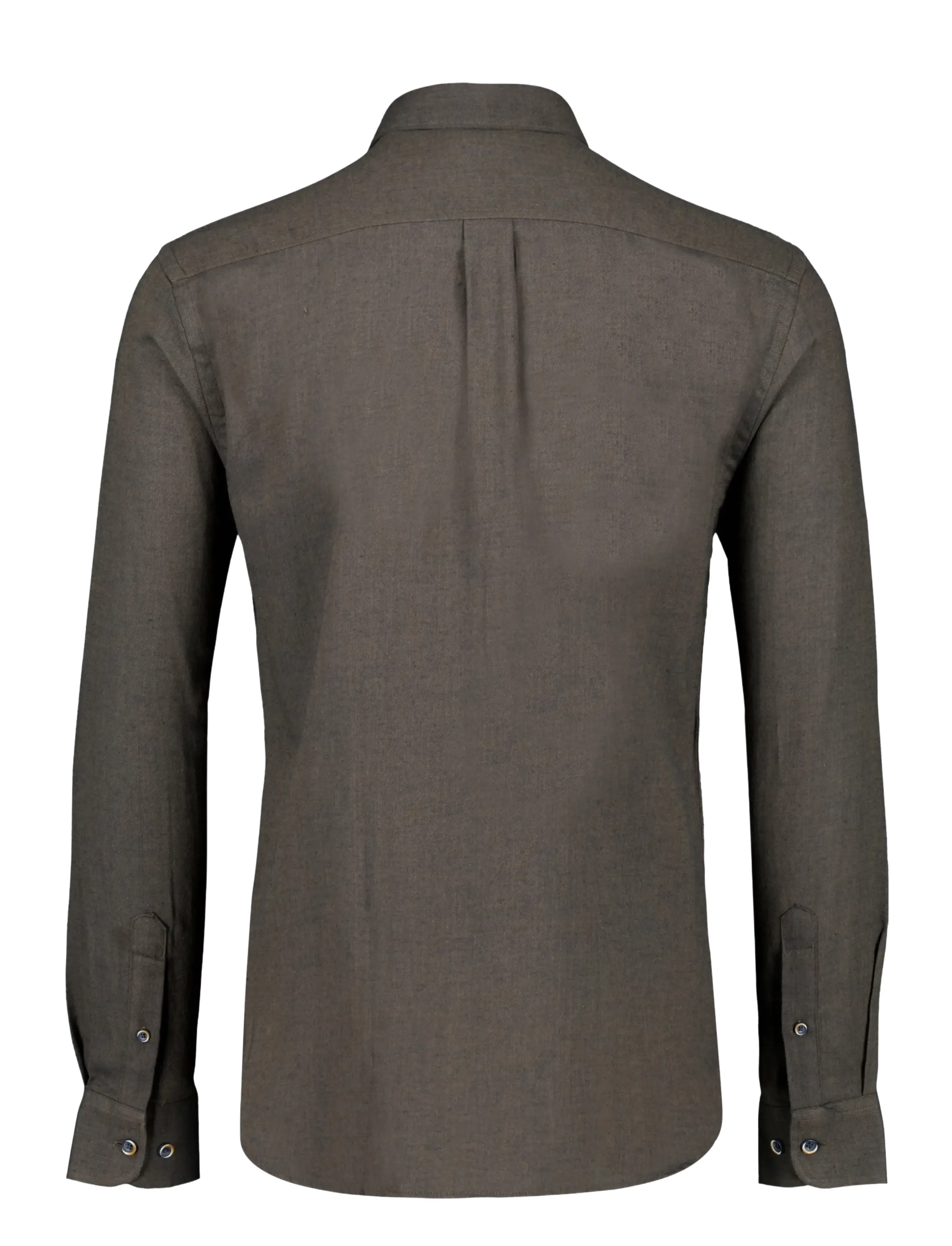 Lindbergh - Mélange brushed shirt L/S - Regular - mehed - deep brown mel - 2