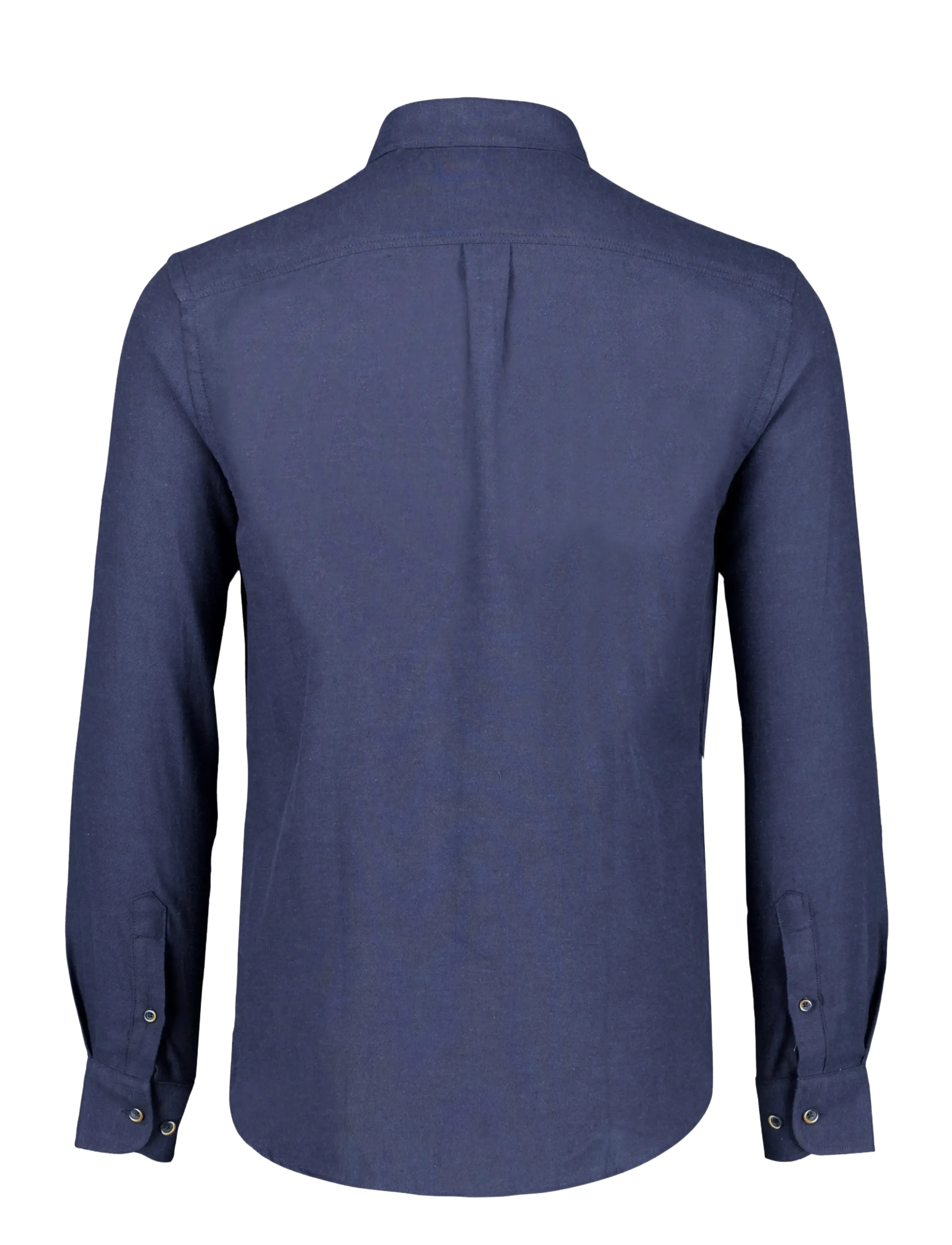 Lindbergh - Mélange brushed shirt L/S - Regular fit - herren - dk navy mel - 2