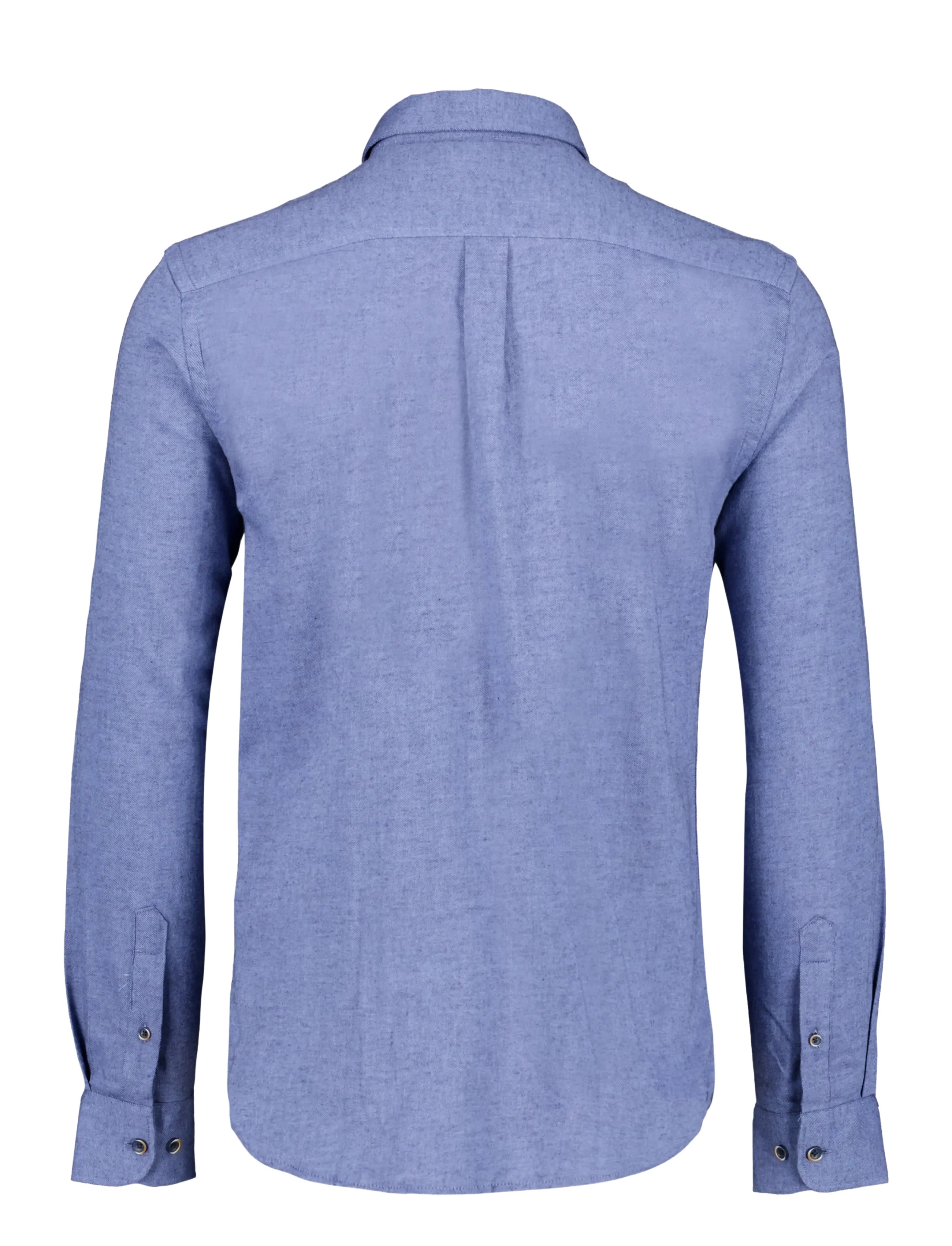 Lindbergh - Mélange brushed shirt L/S - Regular fit - mænd - dusty blue mel - 2