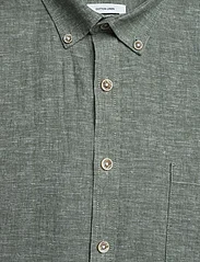 Lindbergh - Cotton/linen shirt S/S - linskjorter - army - 6