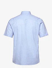 Lindbergh - Cotton/linen shirt S/S - hørskjorter - sky blue - 1