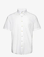 Cotton/linen shirt S/S - WHITE