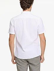 Lindbergh - Cotton/linen shirt S/S - linen shirts - white - 4
