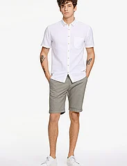 Lindbergh - Cotton/linen shirt S/S - lininiai marškiniai - white - 3