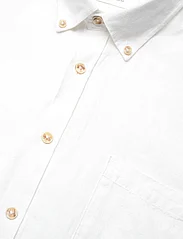 Lindbergh - Cotton/linen shirt S/S - linen shirts - white - 8