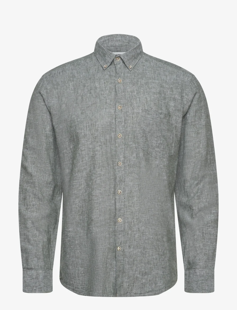 Lindbergh - Cotton/linen shirt L/S - linased särgid - army - 0