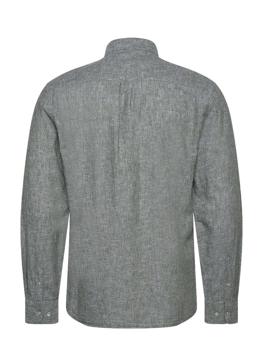 Lindbergh - Cotton/linen shirt L/S - linnen overhemden - army - 1