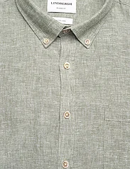 Lindbergh - Cotton/linen shirt L/S - linen shirts - army - 1