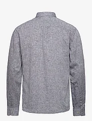 Lindbergh - Cotton/linen shirt L/S - hørskjorter - black - 1