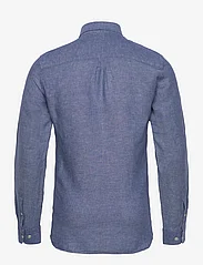 Lindbergh - Cotton/linen shirt L/S - linen shirts - navy - 1