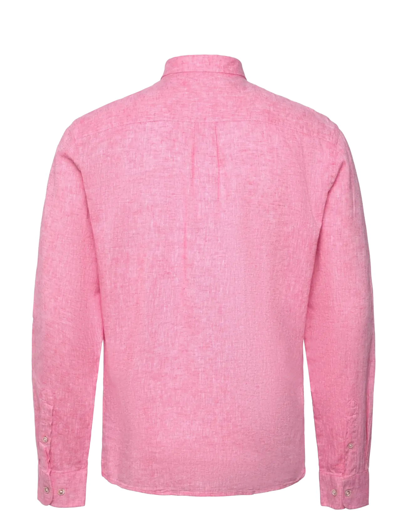 Lindbergh - Cotton/linen shirt L/S - linnen overhemden - pink - 1