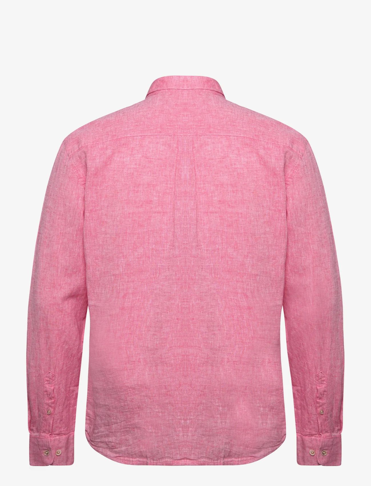 Lindbergh - Cotton/linen shirt L/S - hørskjorter - pink - 1