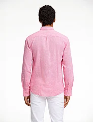 Lindbergh - Cotton/linen shirt L/S - hørskjorter - pink - 3