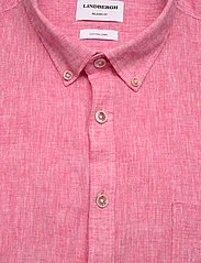 Lindbergh - Cotton/linen shirt L/S - hørskjorter - pink - 5