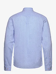 Lindbergh - Cotton/linen shirt L/S - linneskjortor - sky blue - 1