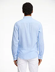 Lindbergh - Cotton/linen shirt L/S - linen shirts - sky blue - 5