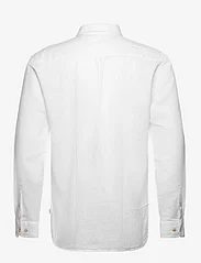 Lindbergh - Cotton/linen shirt L/S - linneskjortor - white - 1
