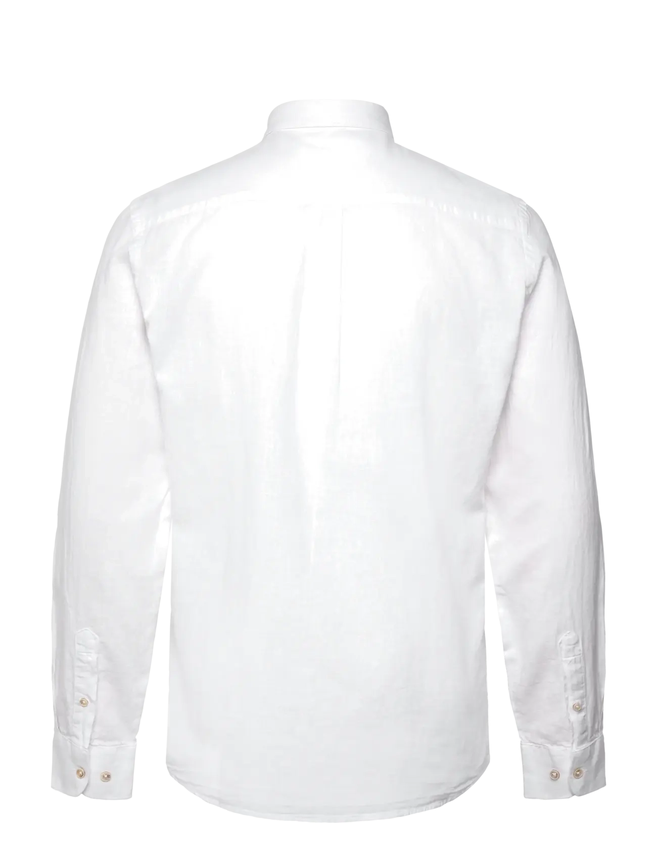 Lindbergh - Cotton/linen shirt L/S - linnen overhemden - white - 1