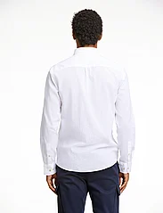 Lindbergh - Cotton/linen shirt L/S - linneskjortor - white - 4