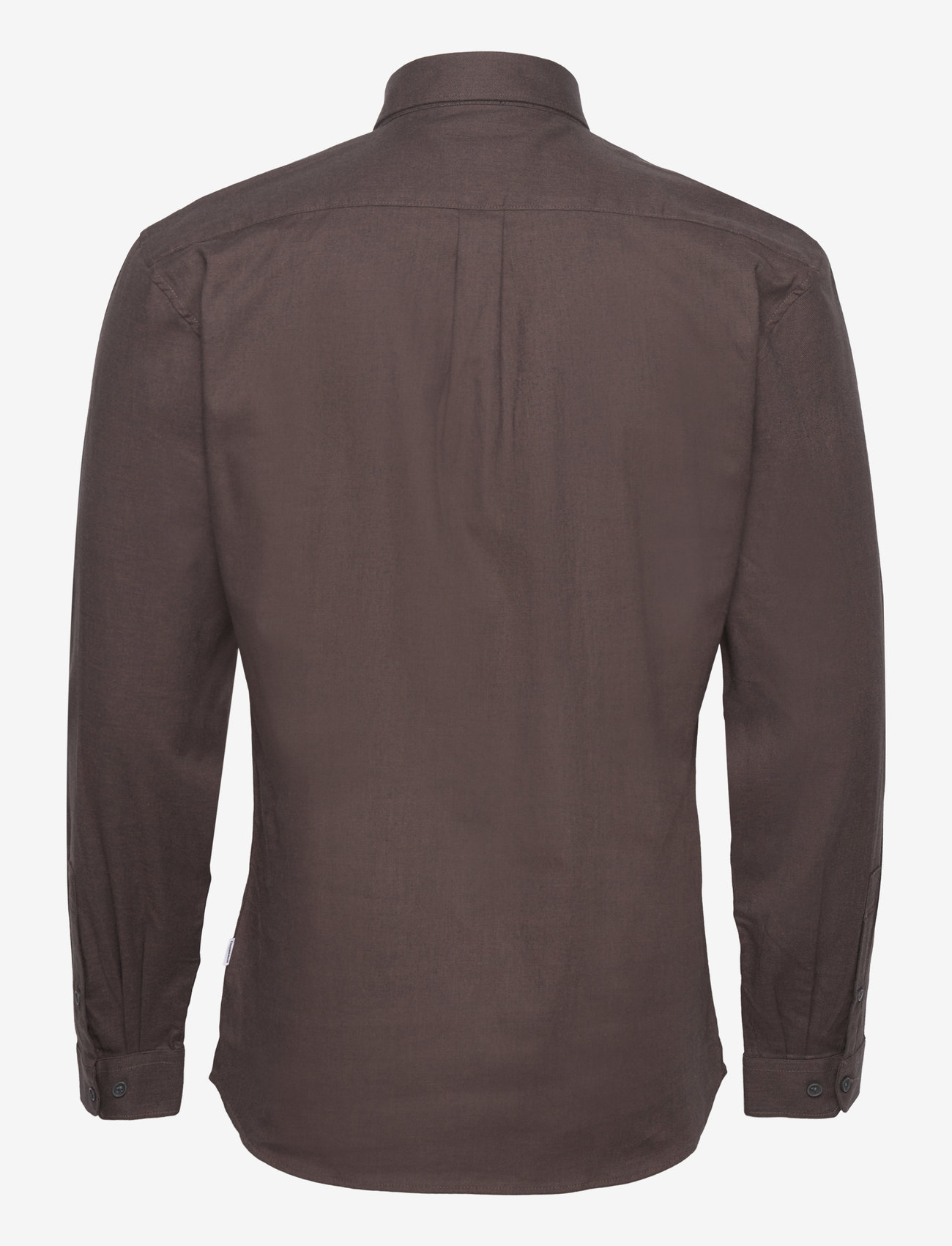 Lindbergh - Mouliné stretch shirt L/S - deep brown - 2