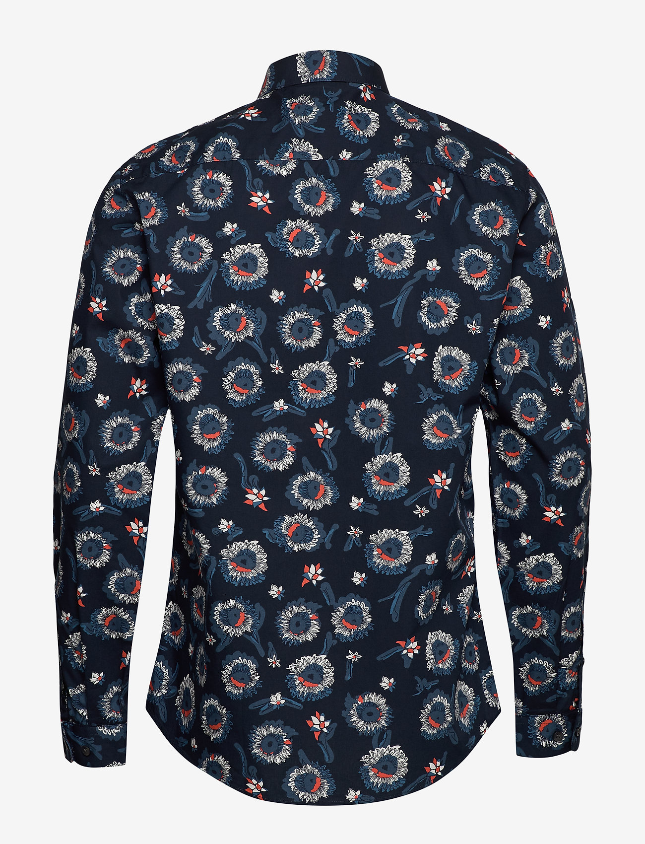 Lindbergh - AOP L/S shirt - mid blue - 1