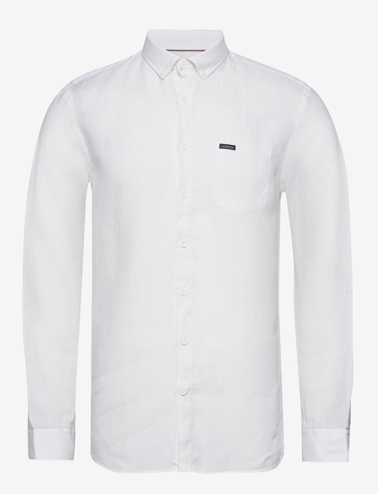 Lindbergh - Linen L/S shirt - white - 0