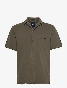 Garment dyed piqué shirt S/S, Lindbergh