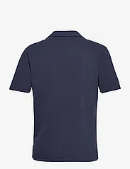 Lindbergh - Garment dyed piqué shirt S/S - peruskauluspaidat - dark navy - 1