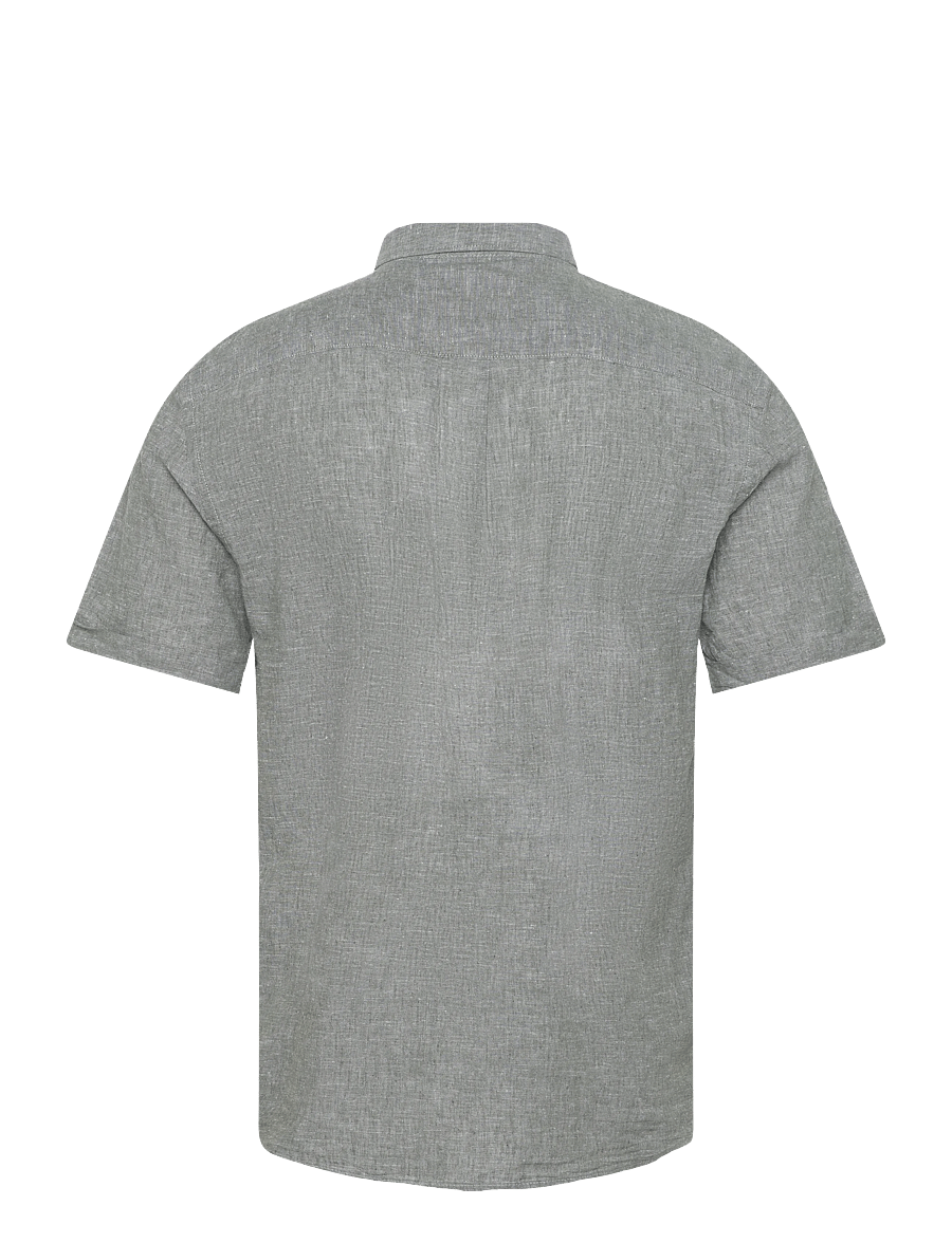 Lindbergh - Cotton/linen shirt S/S - linen shirts - army - 2