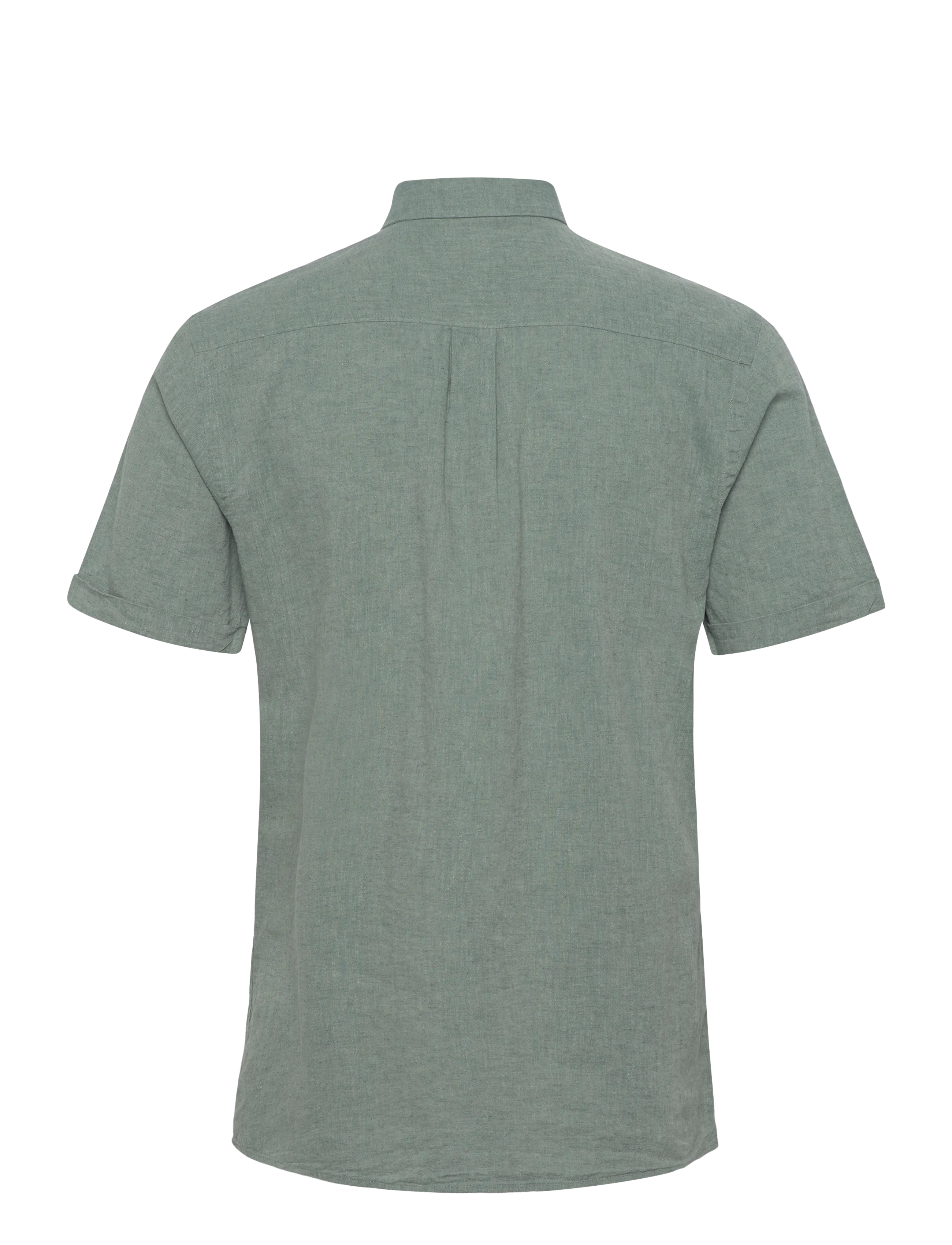 Lindbergh - Cotton/linen shirt S/S - leinenhemden - faded green - 1