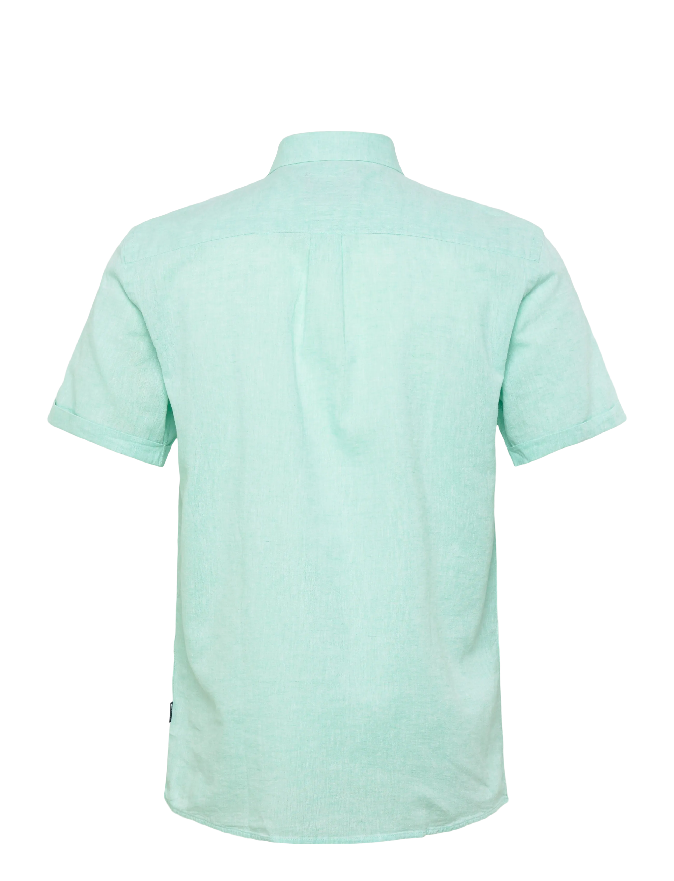 Lindbergh - Cotton/linen shirt S/S - hørskjorter - mint green - 2