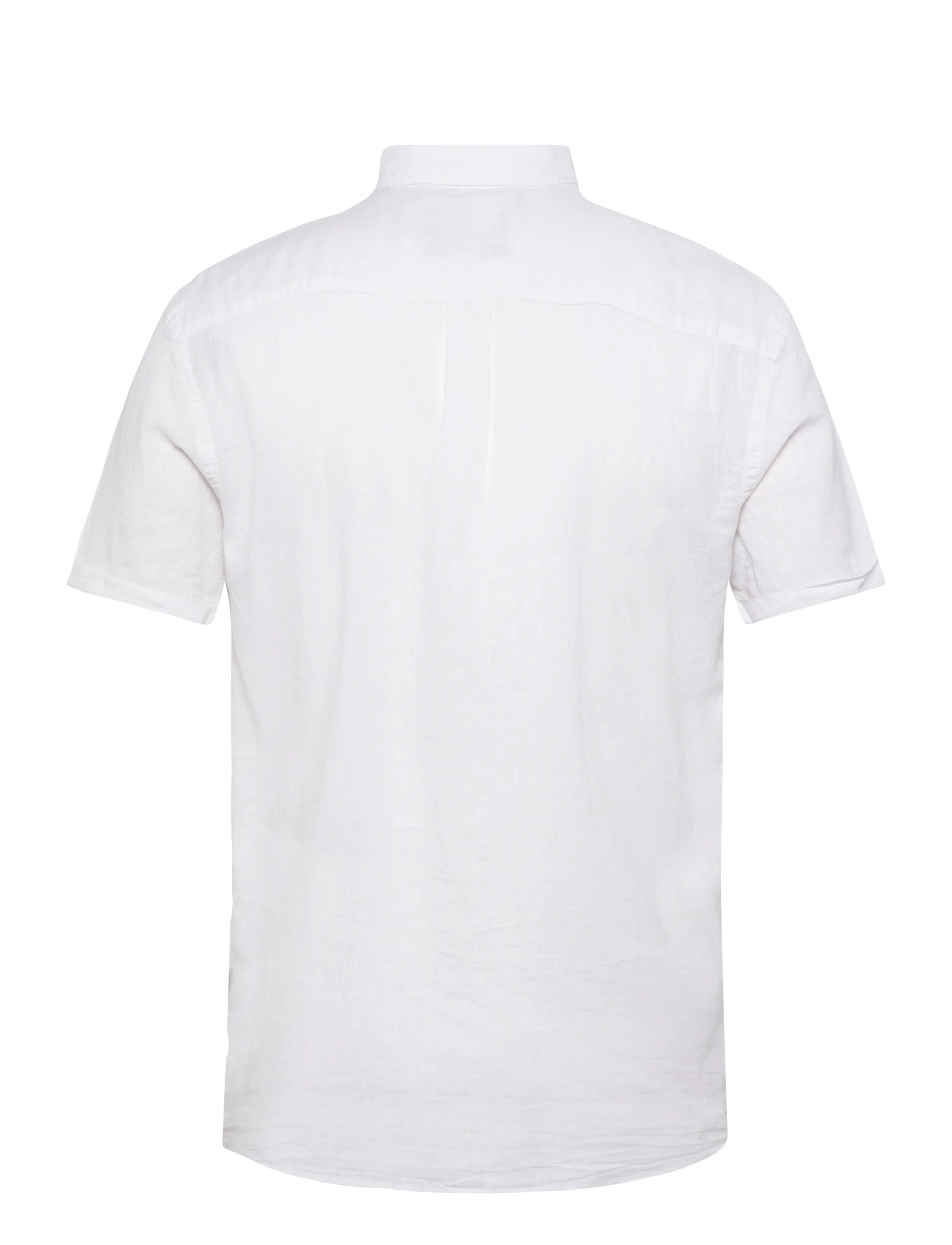 Lindbergh - Cotton/linen shirt S/S - hørskjorter - white - 2