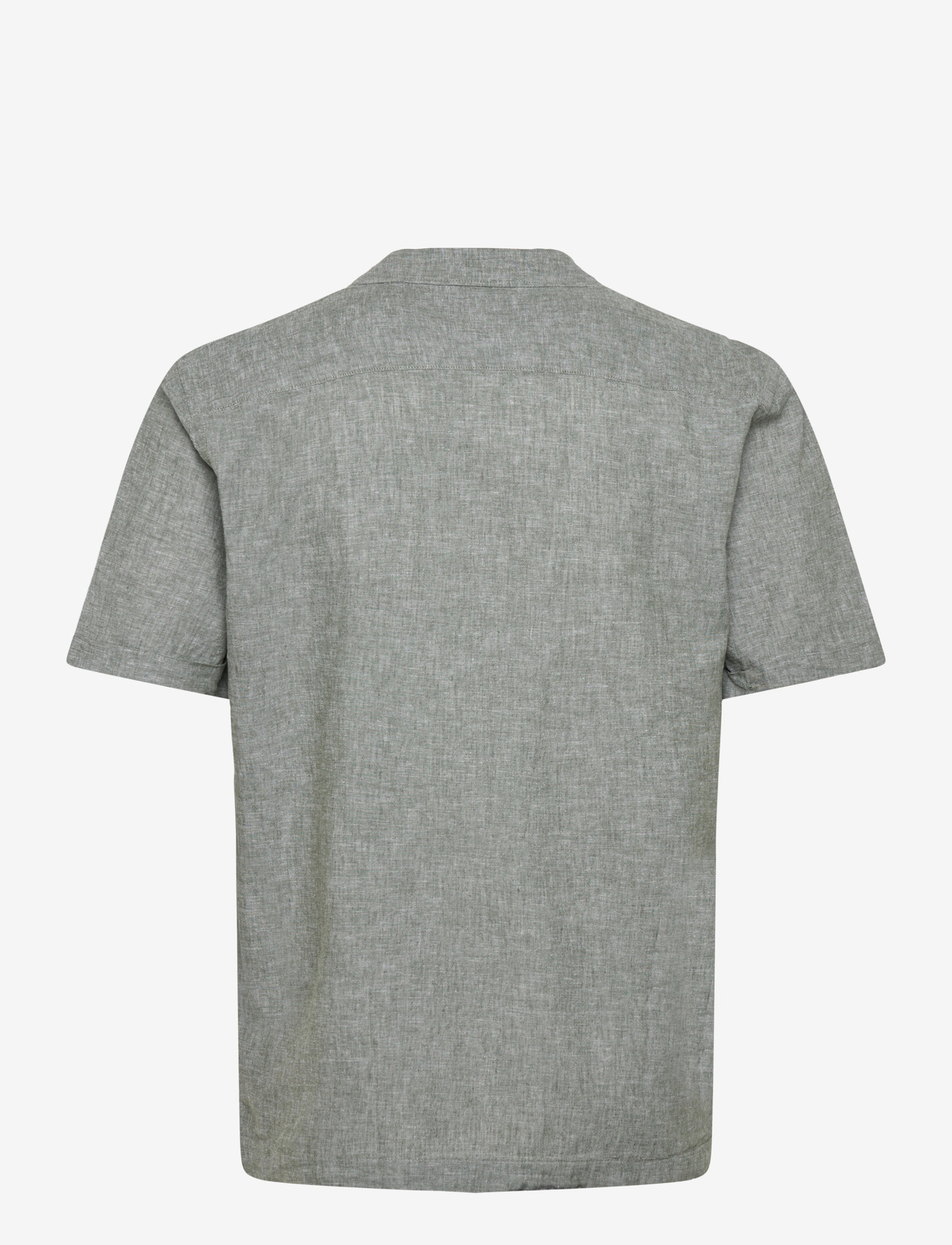 Lindbergh - Cotton/linen resort shirt S/S - linnen overhemden - army - 2