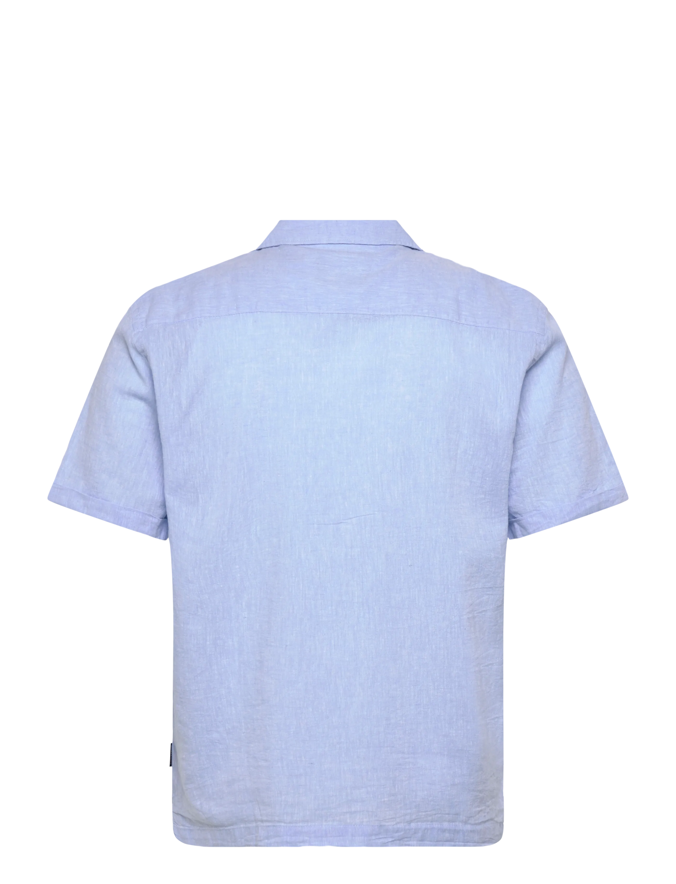 Lindbergh - Cotton/linen resort shirt S/S - hørskjorter - sky blue - 2